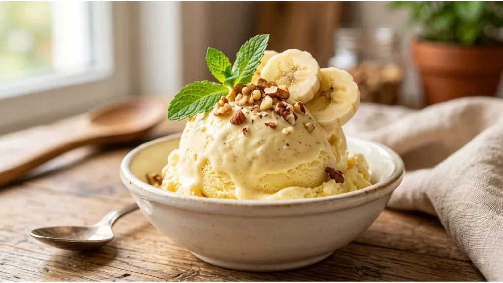 how to make banana ice creamm